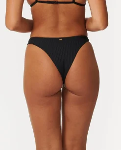 Premium Surf High Leg Skimpy Coverage Bikini Bottoms