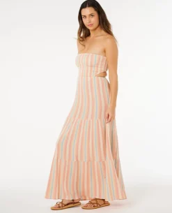 Premium Surf Stripe Maxi Dress