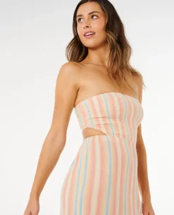 Premium Surf Stripe Maxi Dress