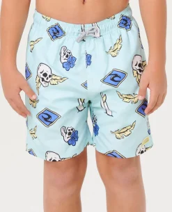 Sunset Sesh Volley Boardshort - Kids