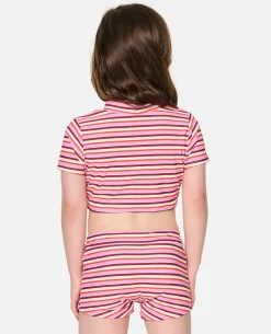 Sunset Stripe Bikini Set - Kids