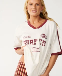 Surf Co Oversize V Neck Tee