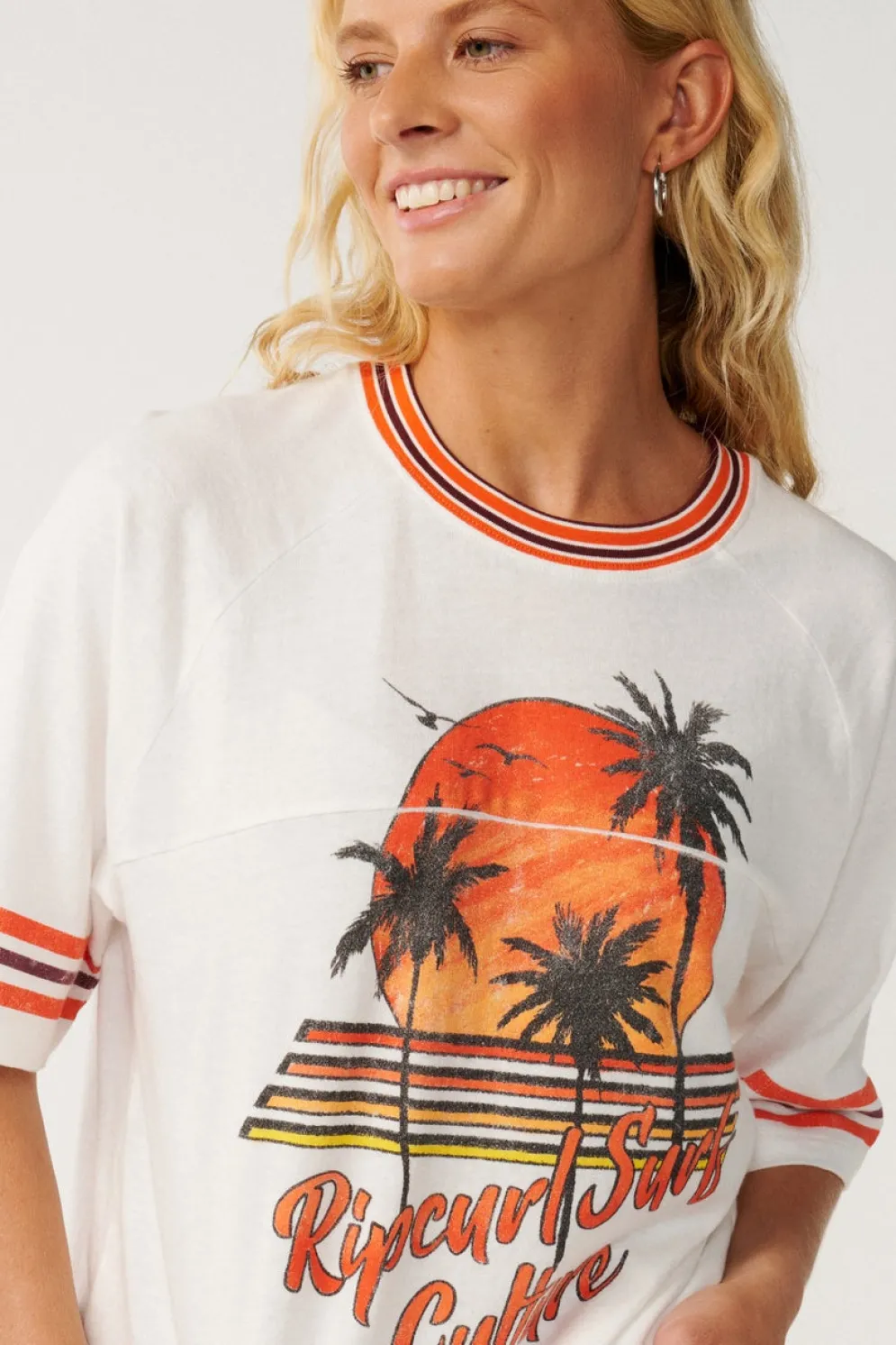 Surf Culture Oversize Crop Tee