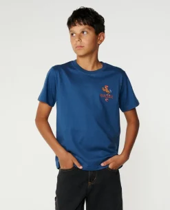 Surfing Rooster Tee - Kids