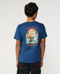 Surfing Rooster Tee - Kids