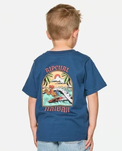 Surfing Rooster Tee - Kids
