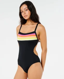 Surf Stripe Cheeky One Piece Swimsuit