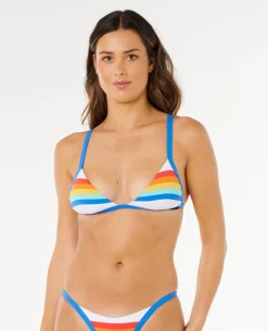 Surf Stripe Fixed Triangle Bikini Top