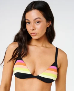 Surf Stripe Fixed Triangle Bikini Top