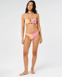 Topanga Texture Hi Leg Skimpy Coverage Bikini Bottom