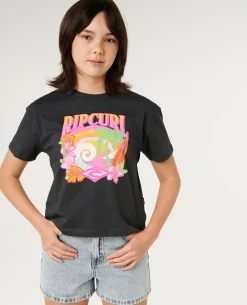 Tropical Dawn Crop Tee- Kids