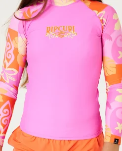 Tropical Dawn Long Sleeve Rash Vest- Kids