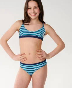 Tropical Stripe Bikini Set - Kids