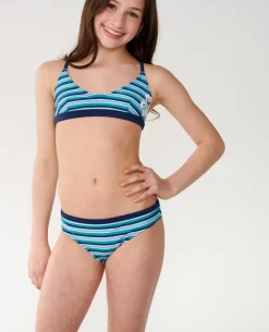 Tropical Stripe Bikini Set - Kids