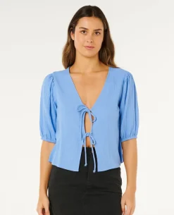 Vibe Surf Tie Front Top