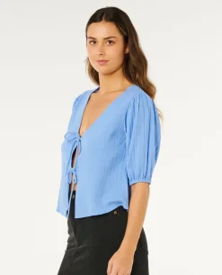 Vibe Surf Tie Front Top