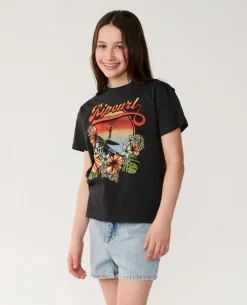 Wave Crop Tee - Kids