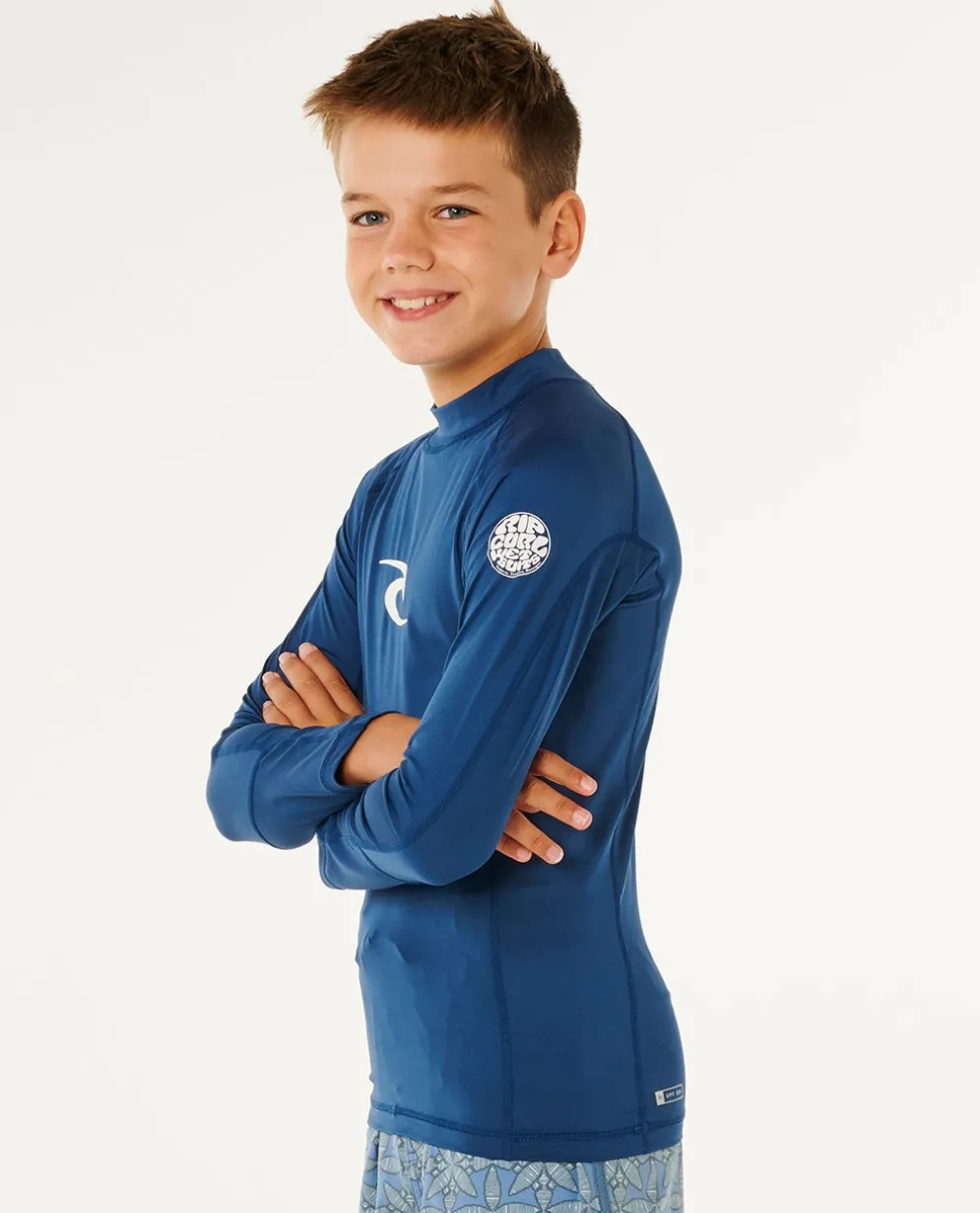 Waves UPF Long Sleeve Rash Vest - Kids