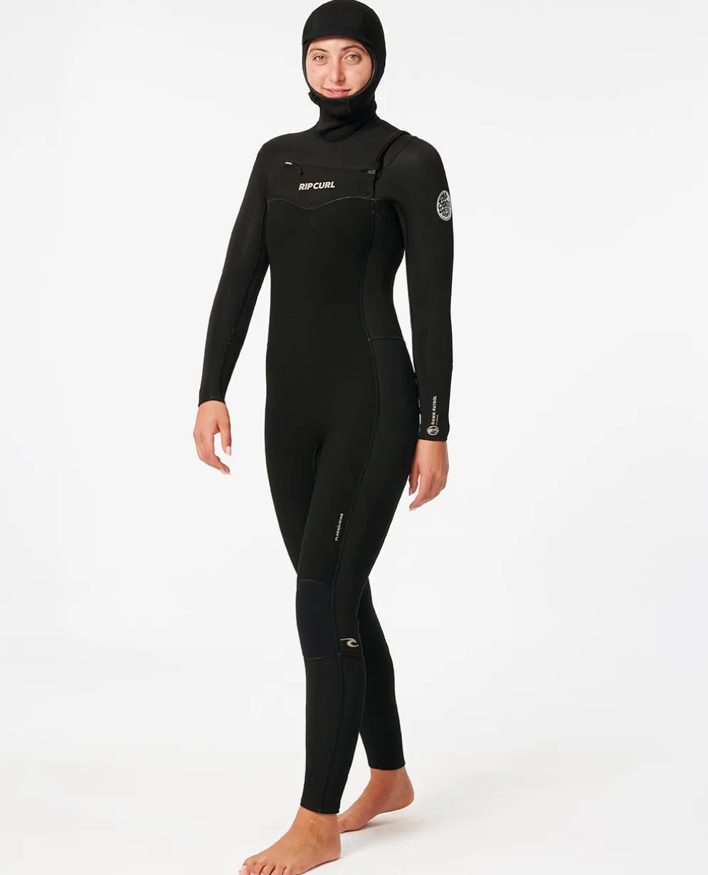 Women's Dawn Patrol 5/4 Hooded Chest Zip Fullsuit Wetsuit